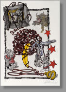 Die Einheitsbanane, 1998, 40 x 35 cm, 3-Farb-Serigraphie auf Bütten N° 3/20 Privatbesitz