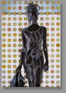 Adieu monamour, 2010,  120 x 80,5 cm, Print und Öl auf Leinwand