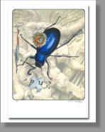 Heinrich und Henriette, 2012, 42 x 29,7 cm, 4cPrint zusätzlich handcoloriert mit Öl au 300g/m² Karton, Blatt N° 2/5, Auflage 5 Blatt