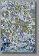 Der Fischkoch, 2012, 120 x 80,5 cm, Siebdruck und Öl auf Leinwand